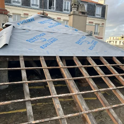 remplacement liteaux toiture bnp pavillons-sous-bois